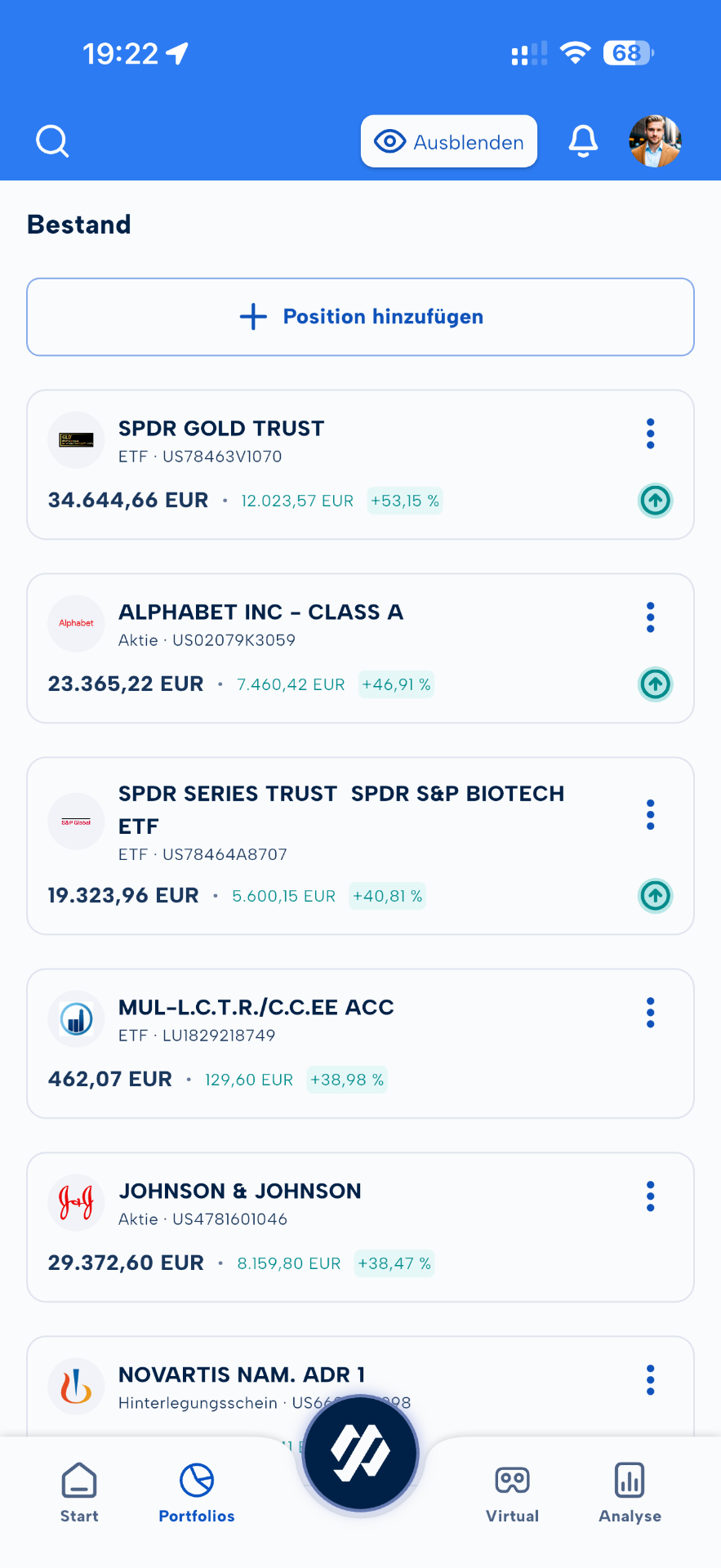 MoneyPeak App – Portfolio
