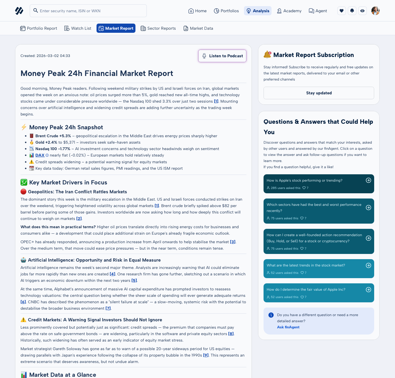 MoneyPeak App Screenshot